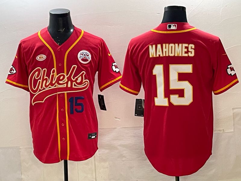 Men 2025 Nike Kansas City Chiefs #15 Mahomes Red 3th generation Joint Name Limited NFL Jersey 001->indianapolis colts->NFL Jersey
